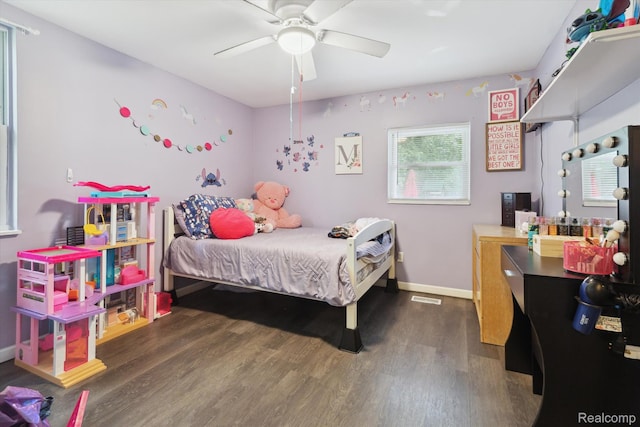 759 Elm St, Allenton, MI 48002 - bedroom featuring wood finished floors and a ceiling fan