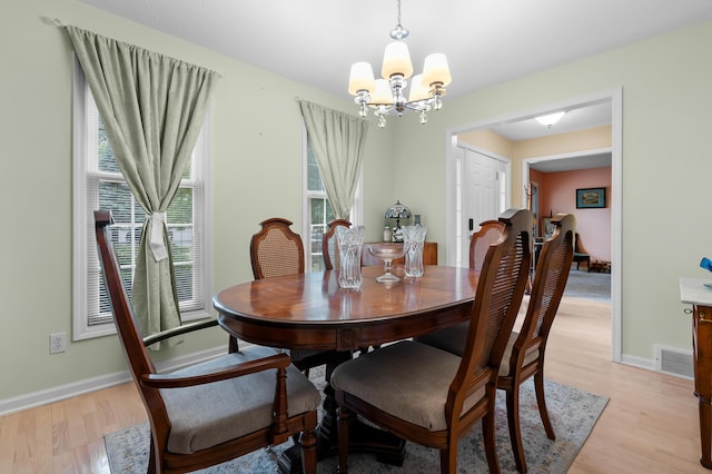 220 Deer Path Ln, Battle Creek, MI 49015 - dining room featuring a chandelier and light wood-type flooring