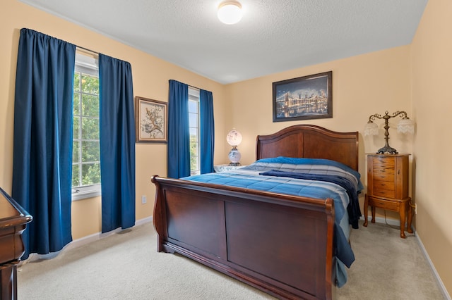 220 Deer Path Ln, Battle Creek, MI 49015 - bedroom with light colored carpet and a textured ceiling