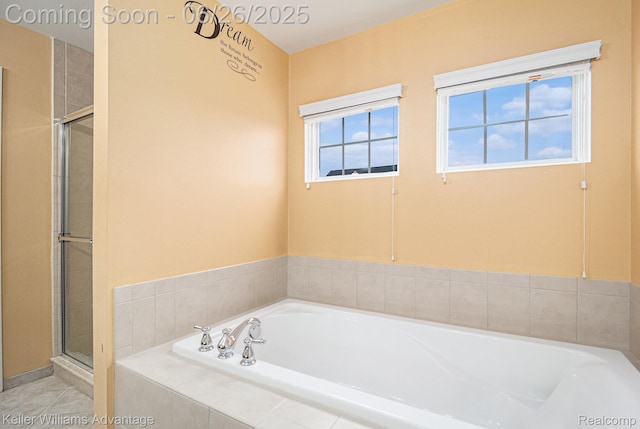 27455 Harrington Way, Novi, MI 48374 - bathroom featuring a bath and a shower stall