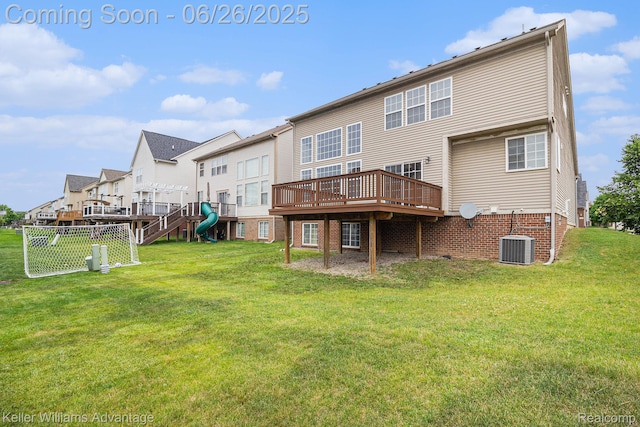 27455 Harrington Way, Novi, MI 48374 - rear view of property with a deck and a residential view
