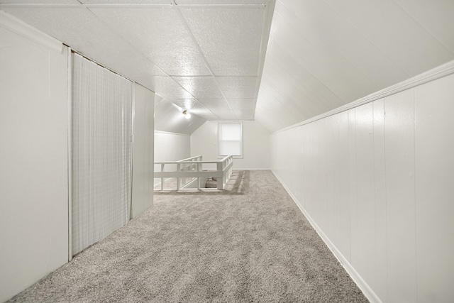 470 Fildew Ave, Pontiac, MI 48341 - additional living space with carpet floors and vaulted ceiling