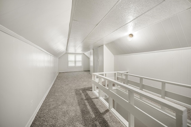 470 Fildew Ave, Pontiac, MI 48341 - additional living space featuring carpet and vaulted ceiling