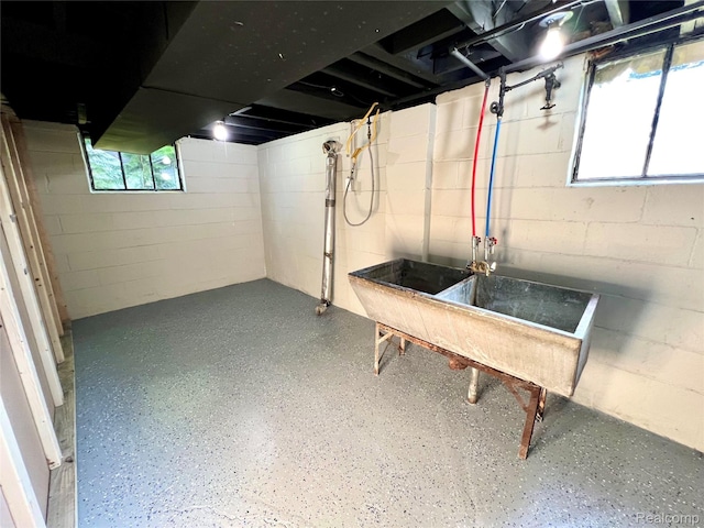 23657 Hill Ave, Warren, MI 48091 - below grade area featuring concrete block wall