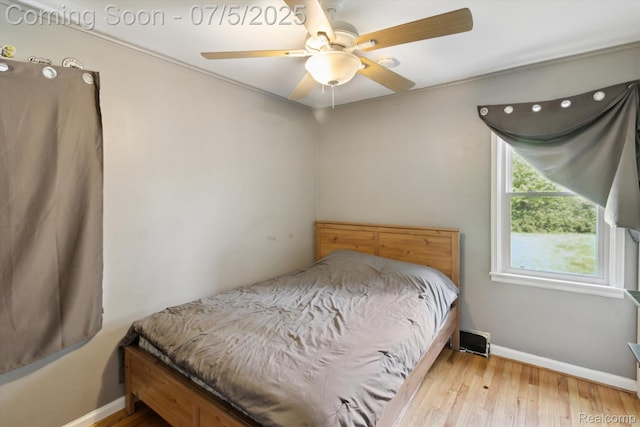 8025 Mayfair St, Taylor, MI 48180 - bedroom featuring wood finished floors and ceiling fan