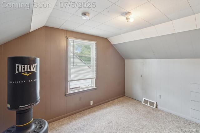 8025 Mayfair St, Taylor, MI 48180 - additional living space with lofted ceiling and carpet flooring