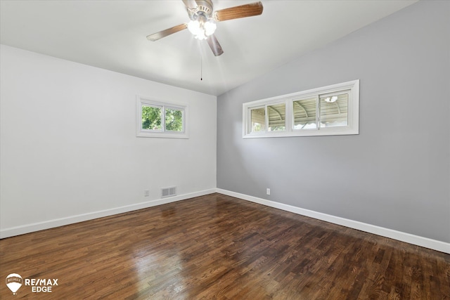 3606 Pingree Ave, Flint, MI 48503 - unfurnished room with dark wood-style flooring and a ceiling fan