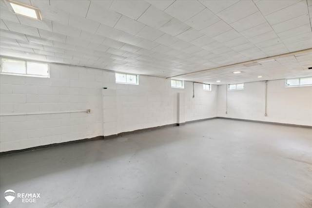 3606 Pingree Ave, Flint, MI 48503 - basement with concrete block wall and plenty of natural light