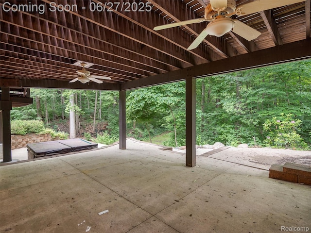 9767 Whisperwood Ln, Brighton, MI 48116 - view of patio / terrace featuring a ceiling fan
