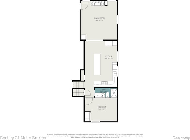 6428 W Court St, Flint, MI 48532 - view of property floor plan