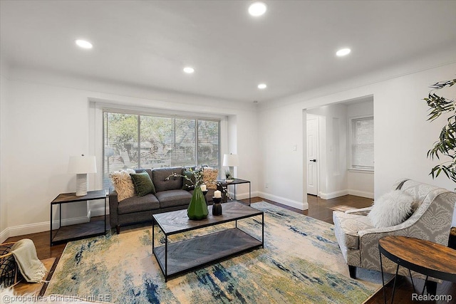 16573 Griggs St, Detroit, MI 48221 - living room with recessed lighting and wood finished floors