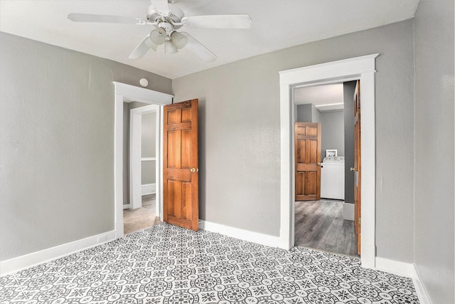 436 Quimby St NE, Grand Rapids, MI 49505 - unfurnished bedroom featuring washer / dryer and ceiling fan