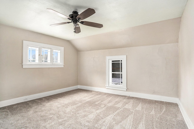436 Quimby St NE, Grand Rapids, MI 49505 - additional living space with ceiling fan, carpet flooring, and lofted ceiling