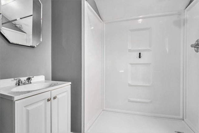 436 Quimby St NE, Grand Rapids, MI 49505 - bathroom featuring a stall shower and vanity
