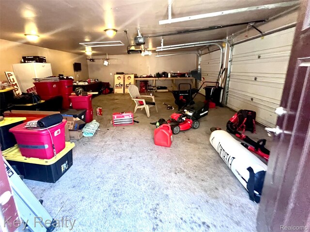 7949 Church Rd, Grosse Ile, MI 48138 - garage with a garage door opener
