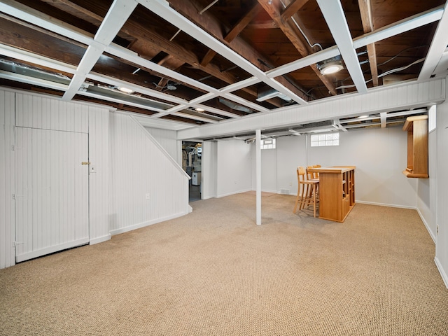 2391 Cambridge Rd, Berkley, MI 48072 - basement with a dry bar and carpet