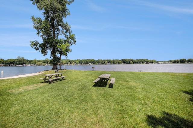 828 Russmiller Loop, Brooklyn, MI 49230 - view of grassy yard with a water view