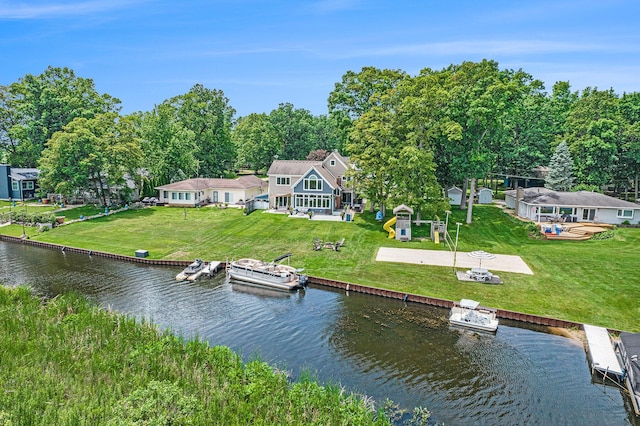 828 Russmiller Loop, Brooklyn, MI 49230 - dock featuring a water view