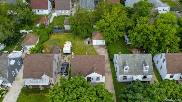 7768 Asbury Park, Dearborn, MI 48228 - aerial perspective of suburban area