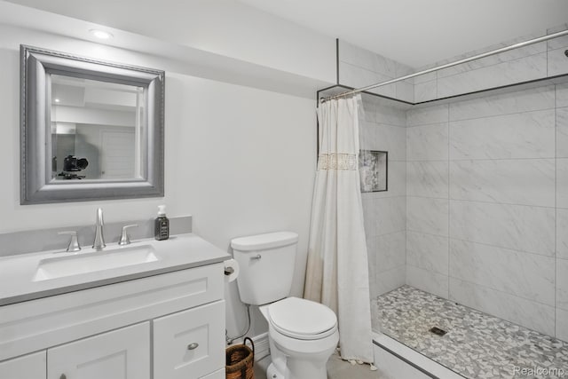 619 N Watkins, Perry, MI 48872 - full bath with tiled shower and vanity