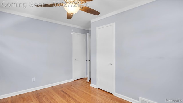 322 S Manitou Ave, Troy, MI 48017 - empty room featuring a ceiling fan and light wood finished floors