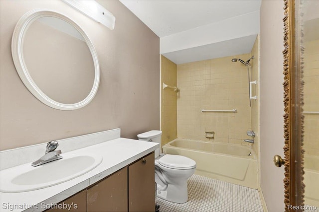27671 W Echo Vly, Farmington Hills, MI 48334 - full bathroom featuring vanity, shower / bath combination, and tile patterned floors