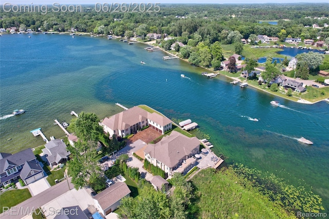 13229 Enid Blvd, Fenton, MI 48430 - aerial view of property's location featuring nearby suburban area and a large body of water