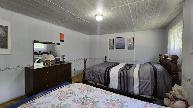 1686 Oak St, Wellston, MI 49689 - bedroom featuring wooden ceiling