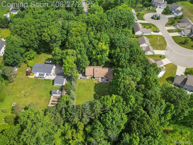 1500 Rustic Ln, Commerce Twp, MI 48390 - aerial view of property and surrounding area with nearby suburban area