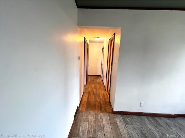913 Cameron Ave, Pontiac, MI 48340 - hall with wood finished floors and baseboards