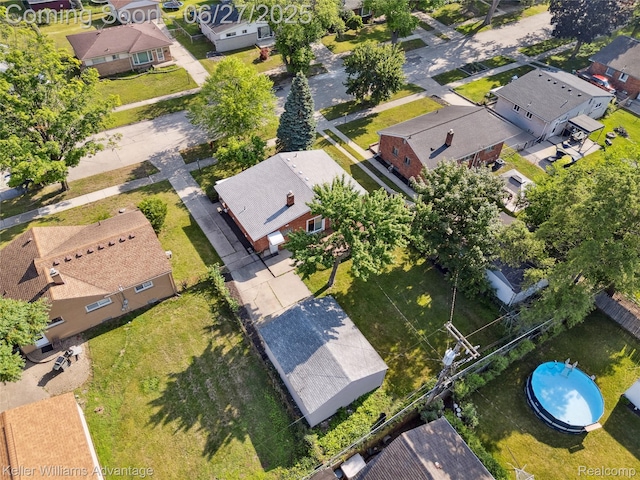 36669 Pinetree St, Livonia, MI 48150 - aerial perspective of suburban area