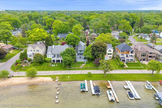 2222 Garland St, Sylvan Lake, MI 48320 - aerial view of residential area with a heavily wooded area
