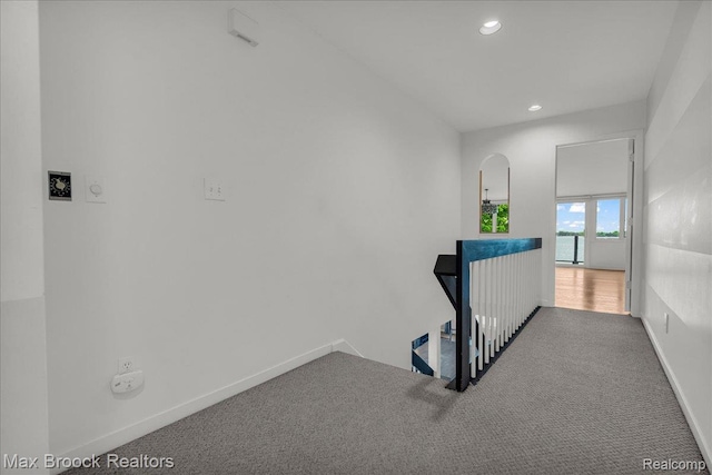 2222 Garland St, Sylvan Lake, MI 48320 - corridor with carpet floors and recessed lighting