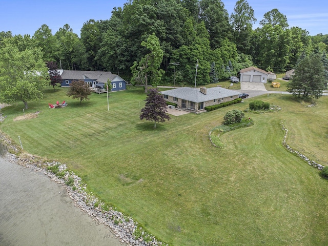 11512 Willow Cove Dr, Dowling, MI 49050 - aerial view of property and surrounding area