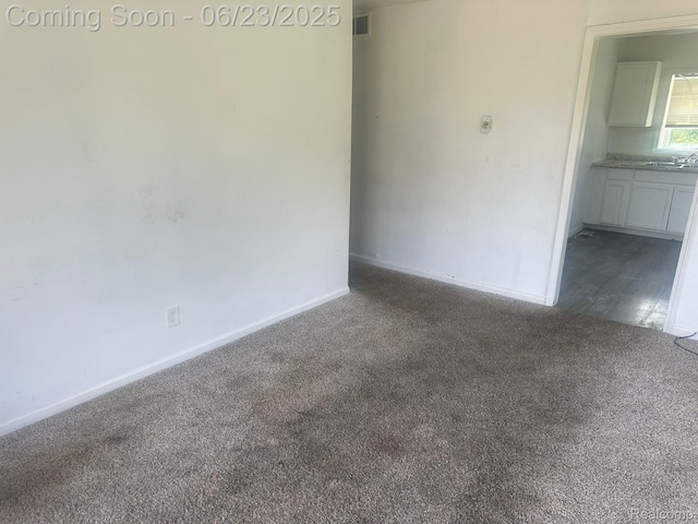 4080 Isabelle St, Dearborn, MI 48141 - empty room featuring carpet flooring and a sink