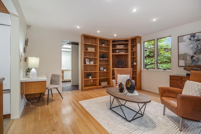 13 Regent Dr, Ann Arbor, MI 48104 - living area with light wood-style floors and recessed lighting