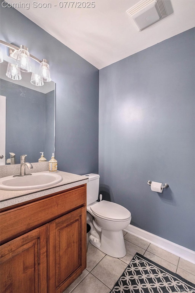 2390 Torrey Grove Ct, Fenton, MI 48430 - half bathroom with tile patterned floors and vanity
