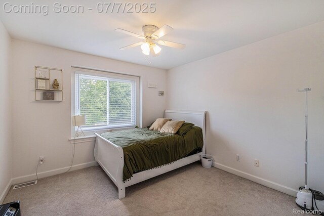 2390 Torrey Grove Ct, Fenton, MI 48430 - bedroom with carpet floors and a ceiling fan