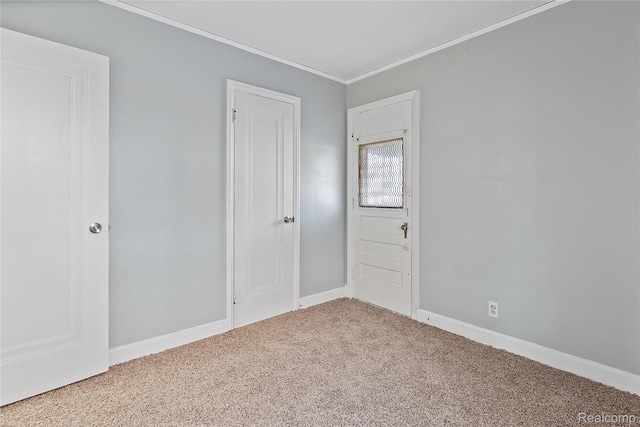 14903 Tracey St, Detroit, MI 48227 - unfurnished bedroom featuring carpet and ornamental molding
