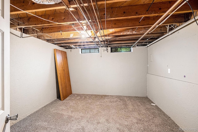 720 E Grand Blanc Rd, Grand Blanc, MI 48439 - below grade area with carpet floors and a textured wall
