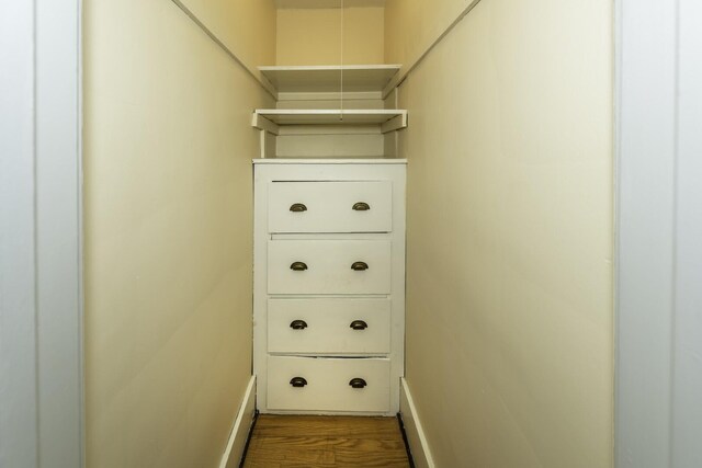 907 Pearl St, Ypsilanti, MI 48197 - spacious closet featuring wood finished floors