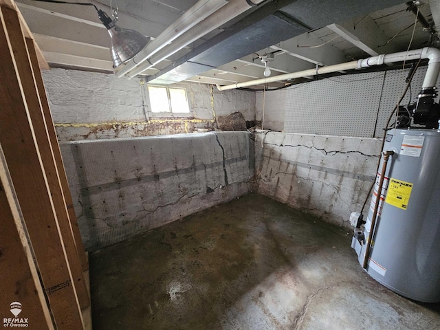 209 W Stewart St, Owosso, MI 48867 - basement with gas water heater