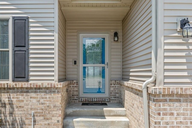 450 Carefree Ct, Niles, MI 49120 - doorway to property with brick siding