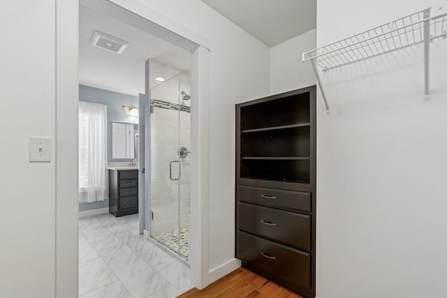 450 Carefree Ct, Niles, MI 49120 - walk in closet with light marble finish floors