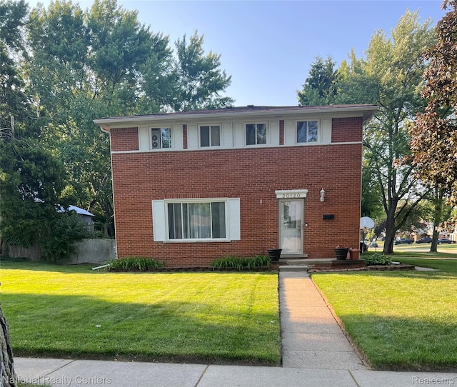 20120 N Covington Pkwy, Southfield, MI 48221 - view of front of house featuring a front yard and brick siding