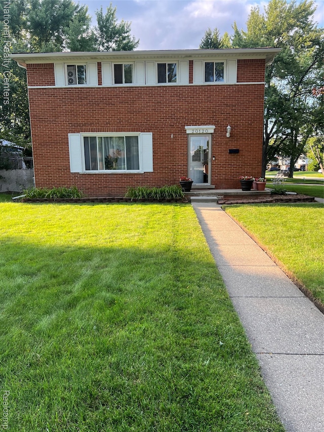 20120 N Covington Pkwy, Southfield, MI 48221 - view of front of house featuring a front lawn and brick siding