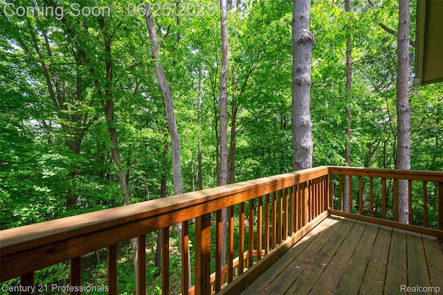 7340 Deer Lake Rd, Clarkston, MI 48346 - deck featuring a view of trees