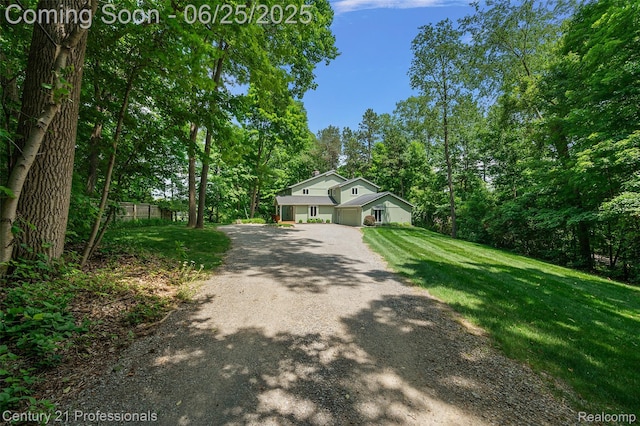 7340 Deer Lake Rd, Clarkston, MI 48346 - view of front of property with driveway