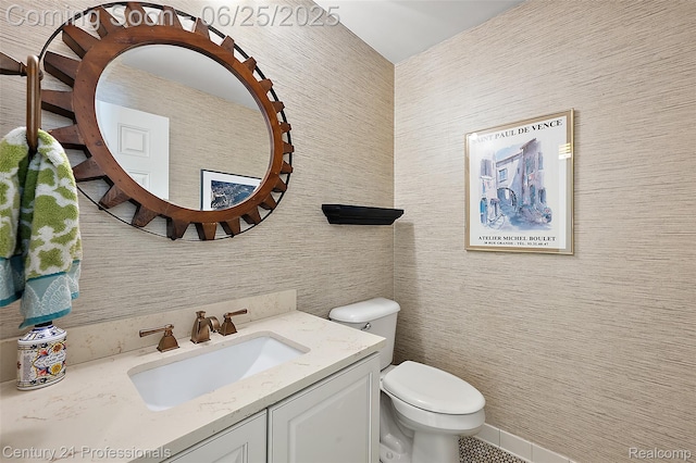 7340 Deer Lake Rd, Clarkston, MI 48346 - half bath featuring toilet and vanity