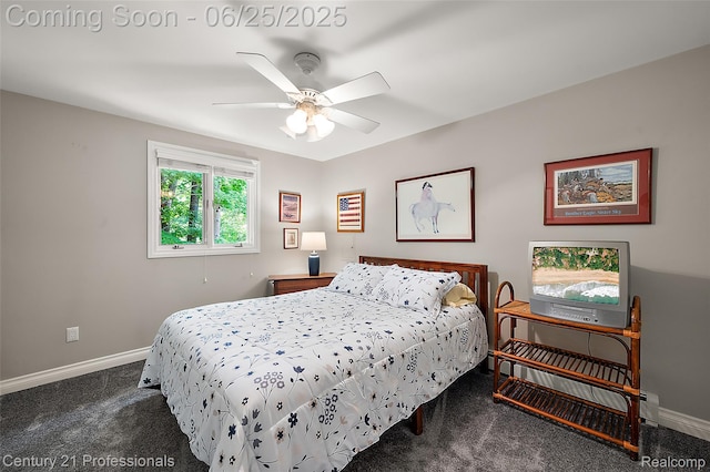 7340 Deer Lake Rd, Clarkston, MI 48346 - bedroom featuring carpet flooring and a ceiling fan